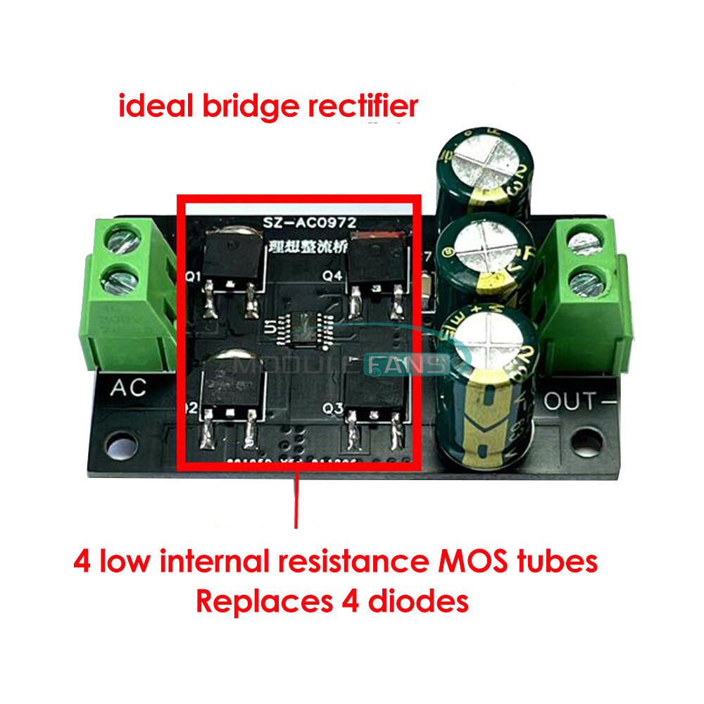 Ideal Diode Bridge Rectifier Filter Module Low Heat Generation High Efficiency