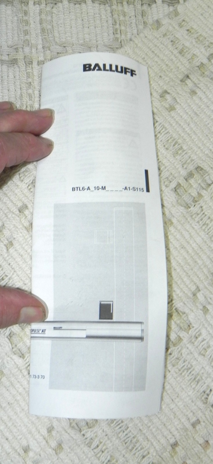 2 Balluff Micro Pulse BTL6-A310-MO600-A11-S115, BTL006N Magnetostrictive linear