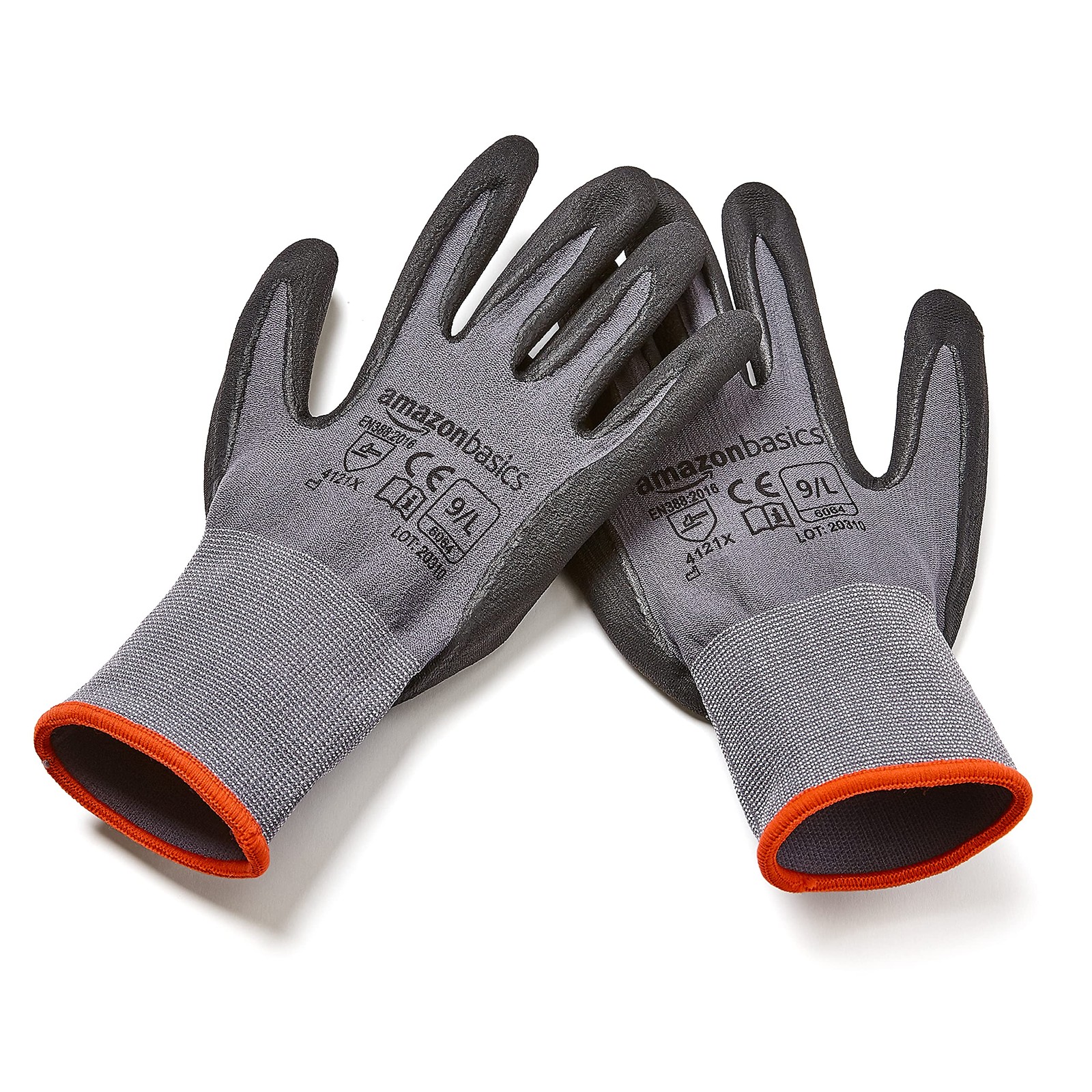 Retailer Basics Micro-Foam Nitrile Coated Safety Work Gloves Nylon Liner Fiber