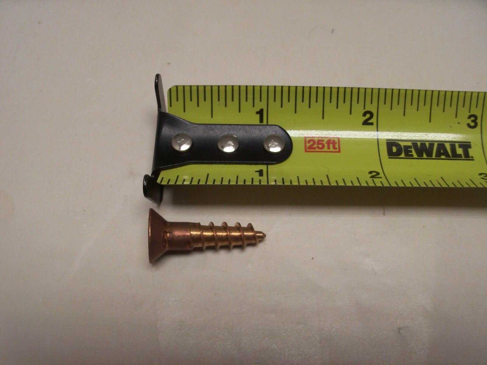 #14 X 1″ Silicon Bronze Slotted Flat Head Wood Screw VINTAGE USA Made Qty 10