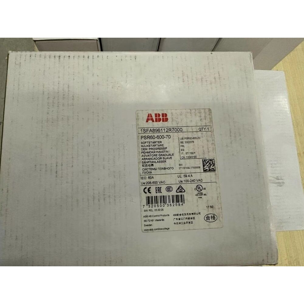 PSR60-600-70 ABB 30KW Soft Starter Brand New in Box!Spot Goods Zy US Free TAX