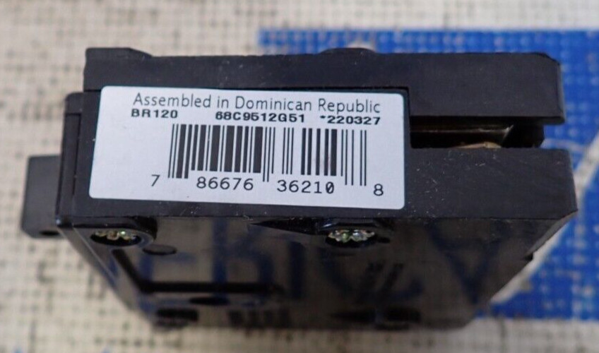 10 NEW – Eaton BR120 20 Amp 120/240 VAC 1 Pole Type BR Plug- On Circuit Breaker