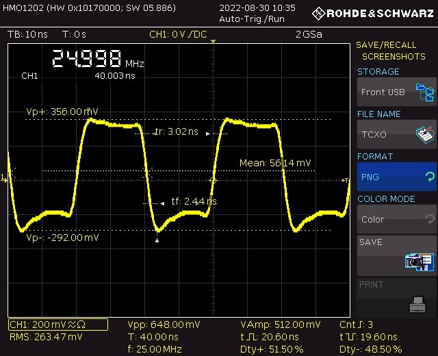1 pcs TXCO 25.000 MHz Temperature Compensated Crystal Oscillator 0.1 ppm 5V NEW 