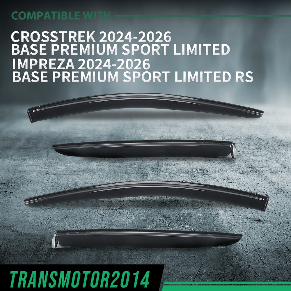 Window Visors Rain Guards Deflectors Fit For 2024-2026 Subaru Crosstrek Impreza