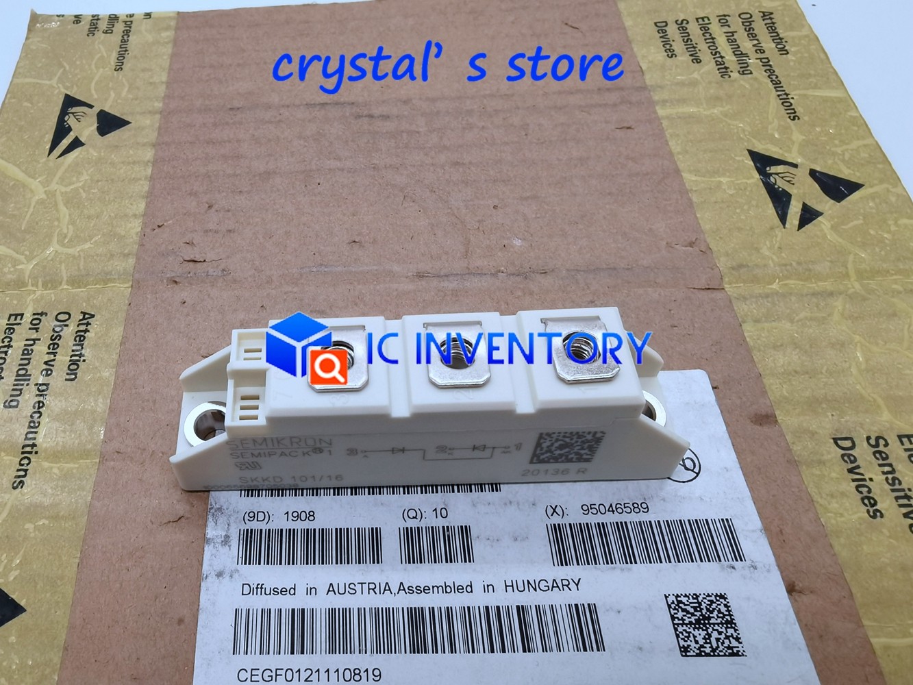 1PCS Semikron SKKD101/16 Power Module Supply New 100% Quality Guarantee
