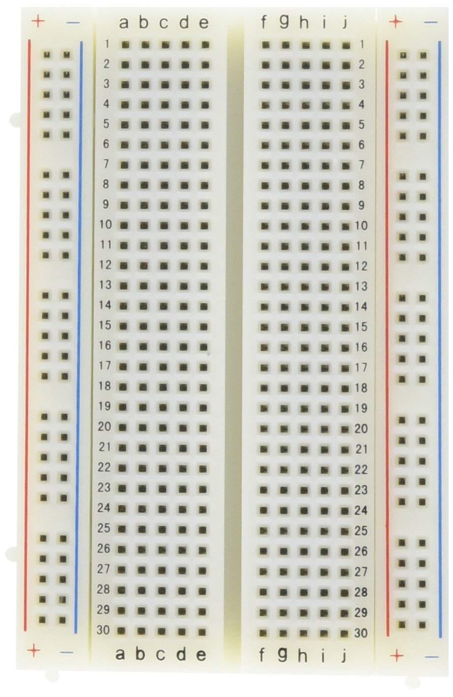 Electronix Express 03MB801 Solderless BreadBoard 400 Tie-Points 4 Power Rails