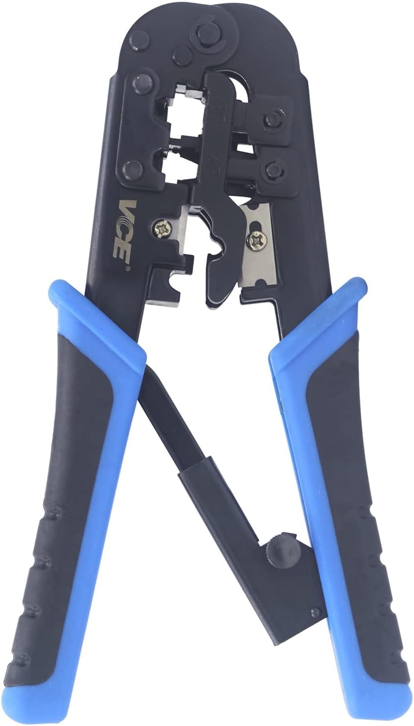 All-in-One Multi-Tool Crimper Cutter Stripper for RJ45 RJ11/RJ12 RJ22 Ethernet