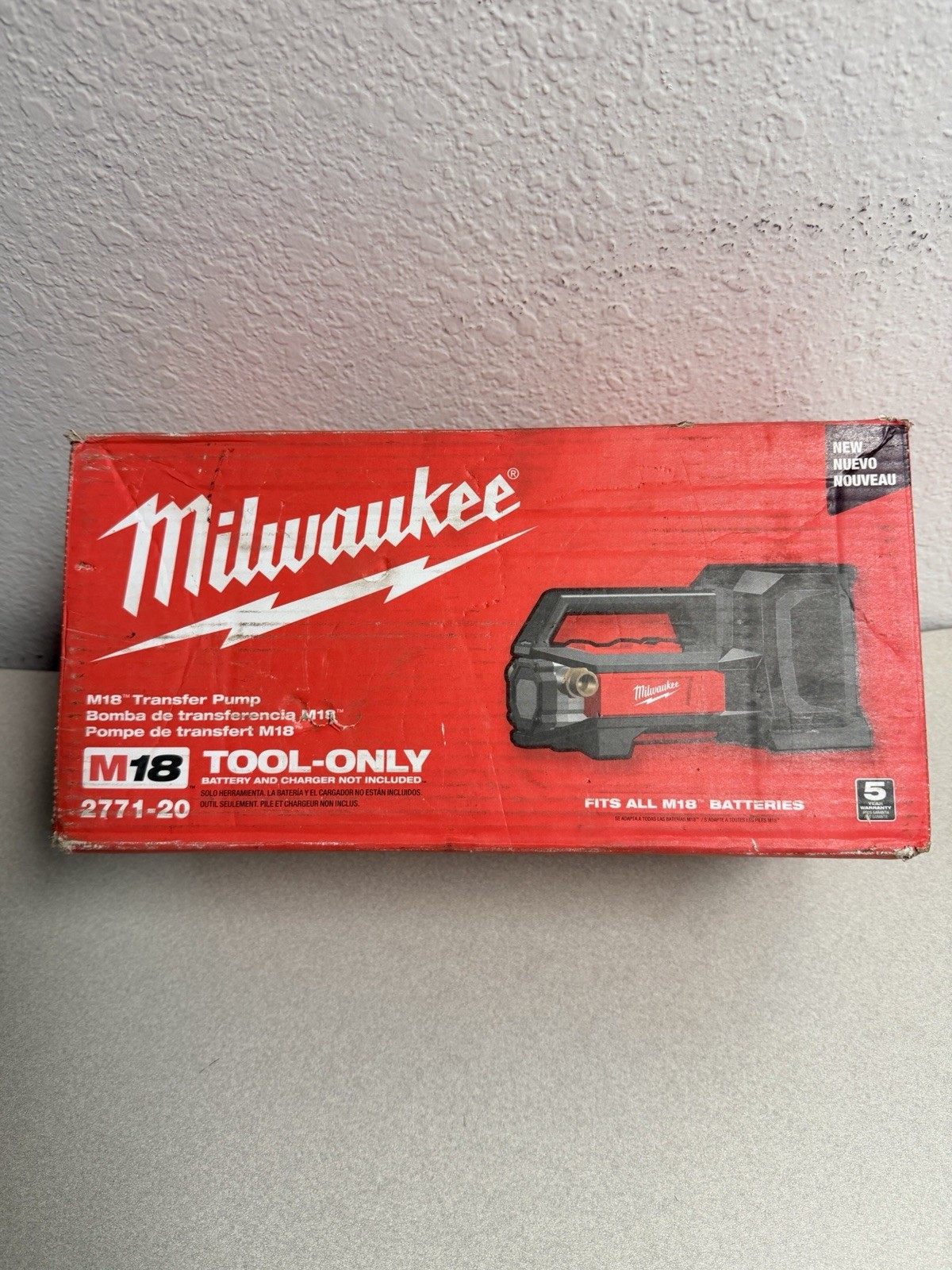 Milwaukee M18 Water Transfer Pump 2771-20 Battery Powered 1″ Inlet/Outlet