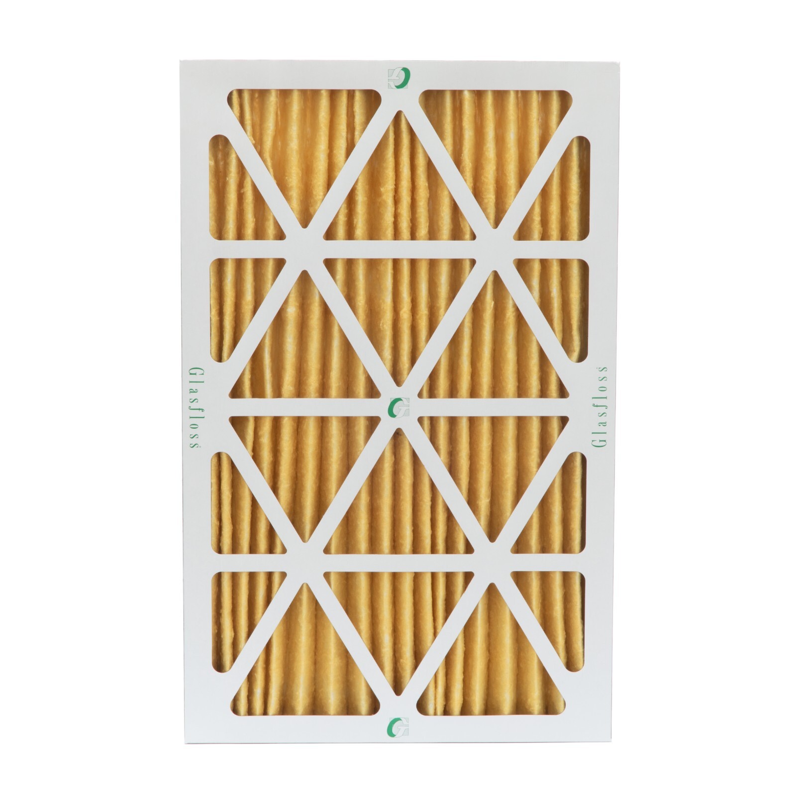 16x25x2 MERV 11 Pleated Air Filters by Glasfloss. 4 Pack. Made in USA