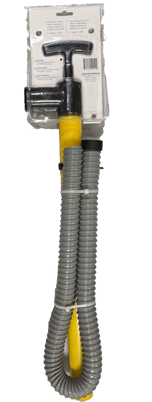Seachoice 19151 Safety Yellow Finish 8 GPM Marine Hand-Operated Bilge Pump