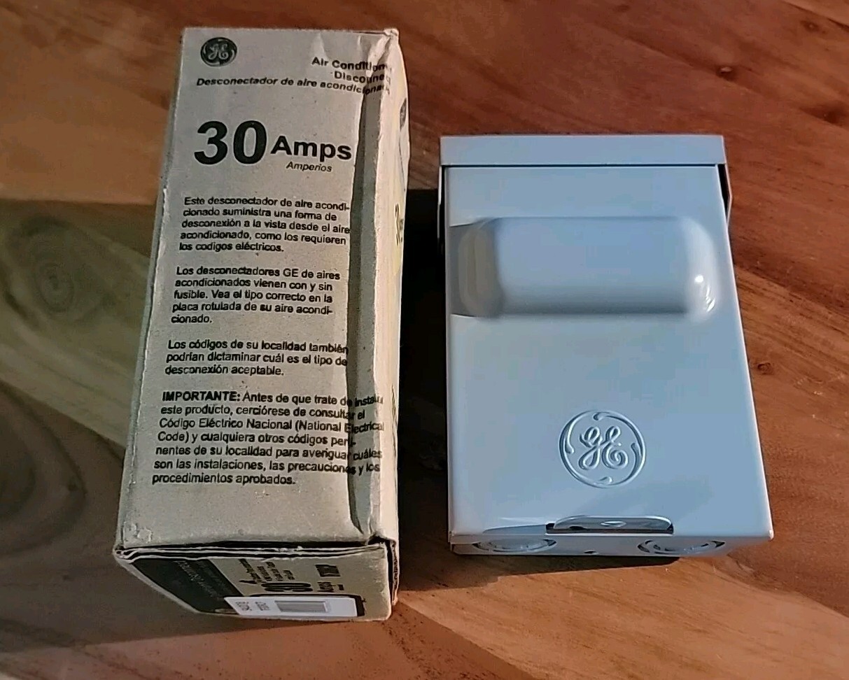GE Genuine Air Conditioner Disconnect SAF415 TF30RCP 30A Fusible 2 Pole