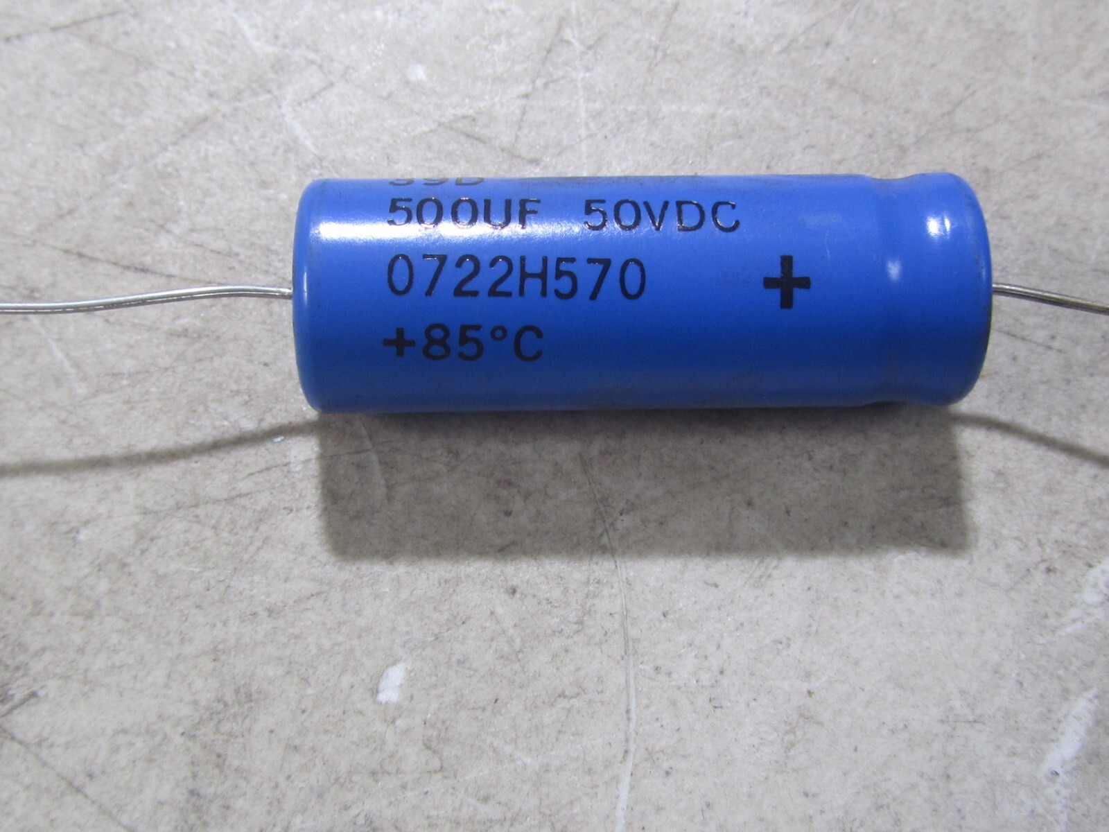 NEW Sprague 39D 500uF 50V Axial Electrolytic Capacitor Audio – Qty 1
