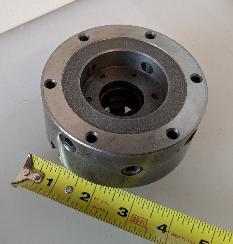 4″ 3-Jaw Buck adjustru Lathe Chuck with both Jaw Sets