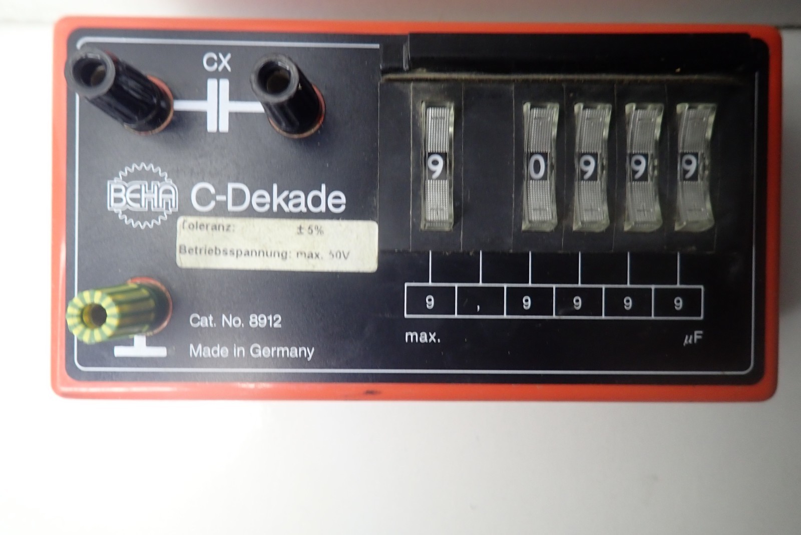 Electrical resistance resistor C-Dekade Germany