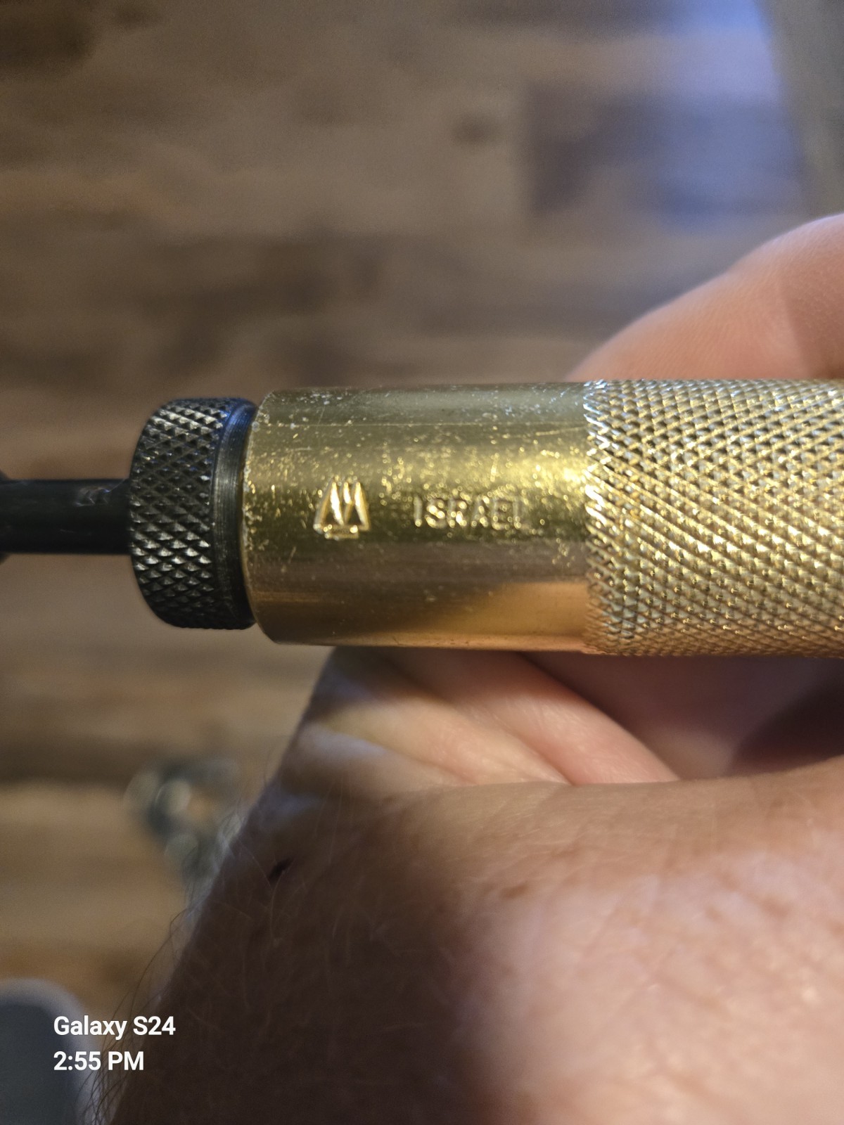 Israel Twist-A-Burr Hand Deburring Tool: Aluminum Handle & 2 HSS Blades