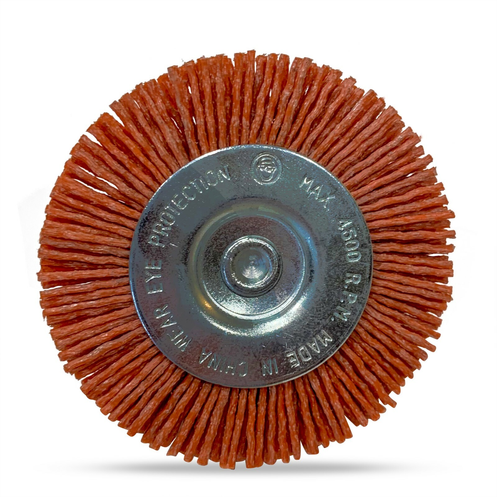 3″ Nylon Flat Brush 1/4″ Shank Extra Coarse 3 Pack Abrasive Drill Brush Wheel