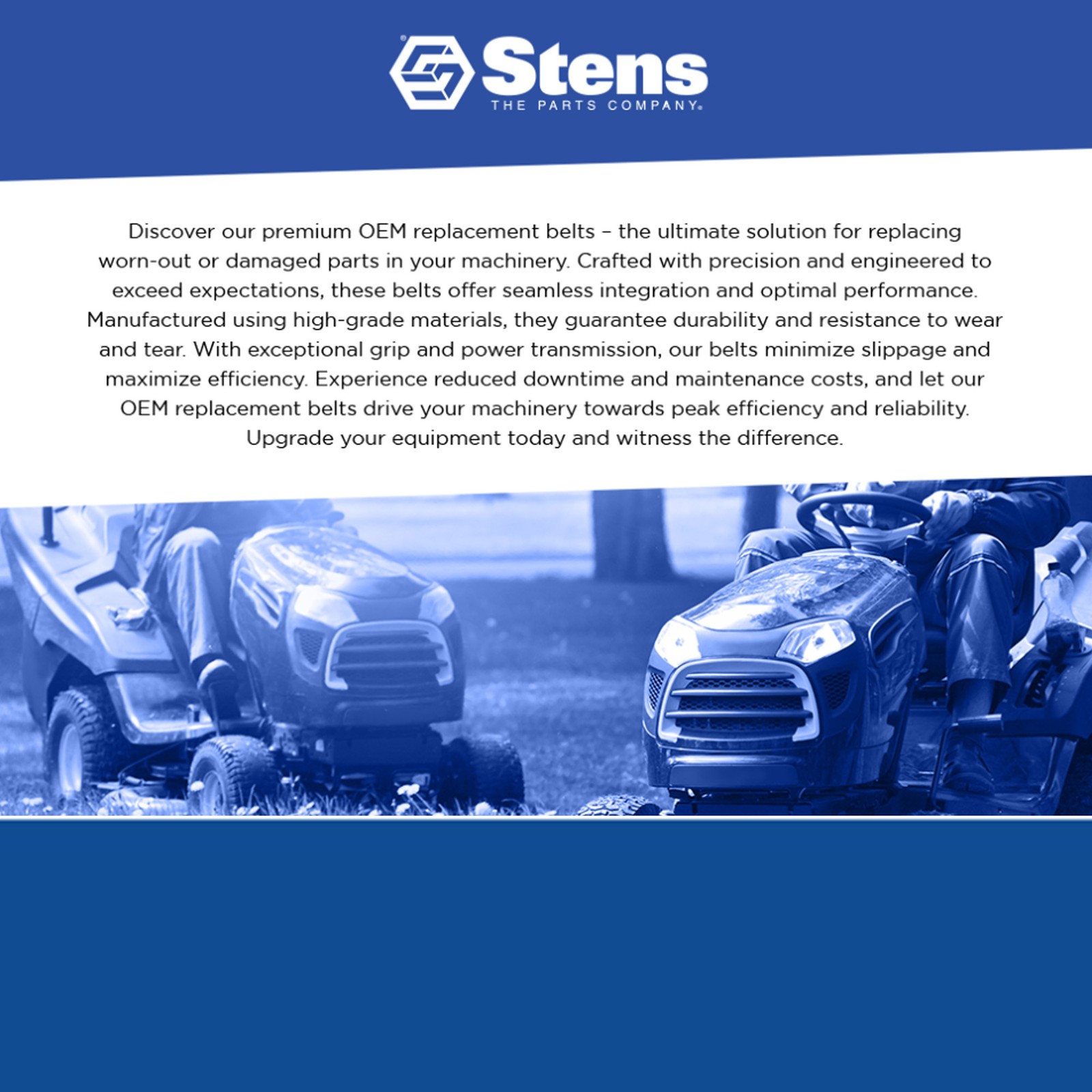 New Stens OEM Replacement Belt 265-628 for Exmark 103-4761
