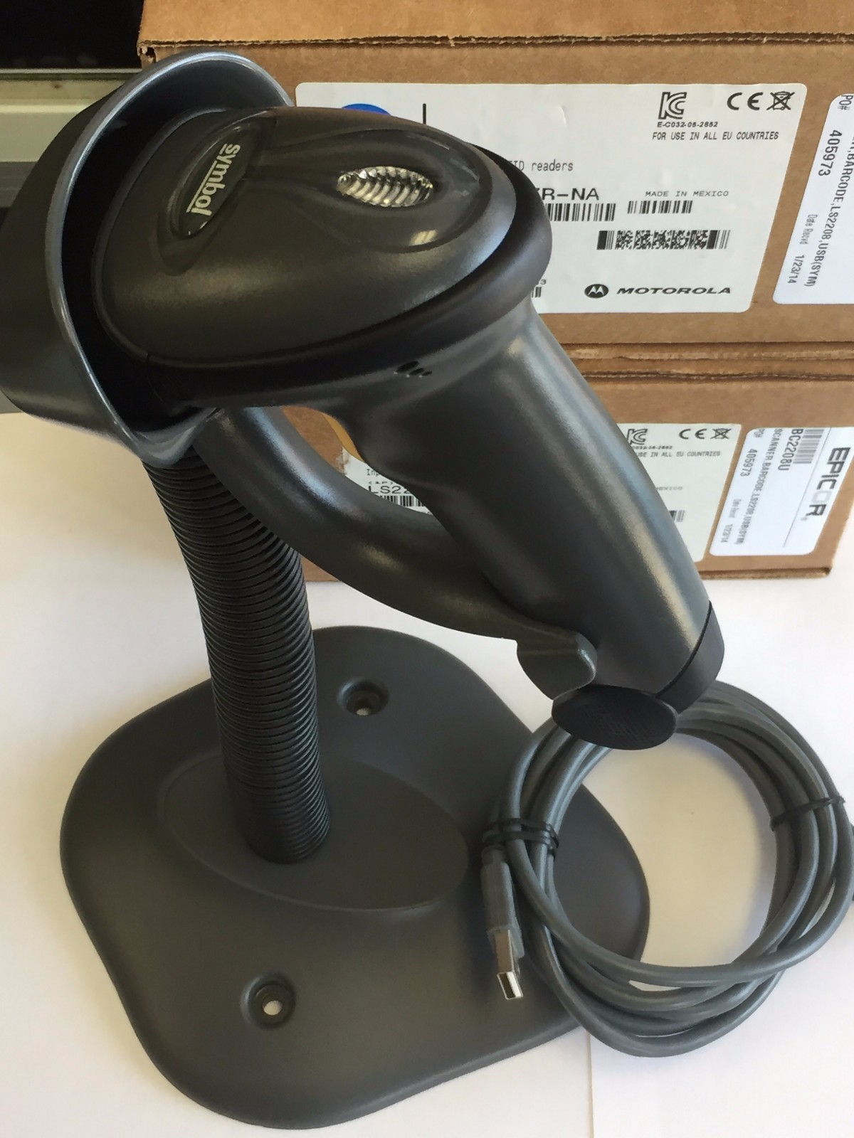 Symbol LS2208-SR20007R-UR Barcode Scanner Refurbished 30 Days Return Accepted