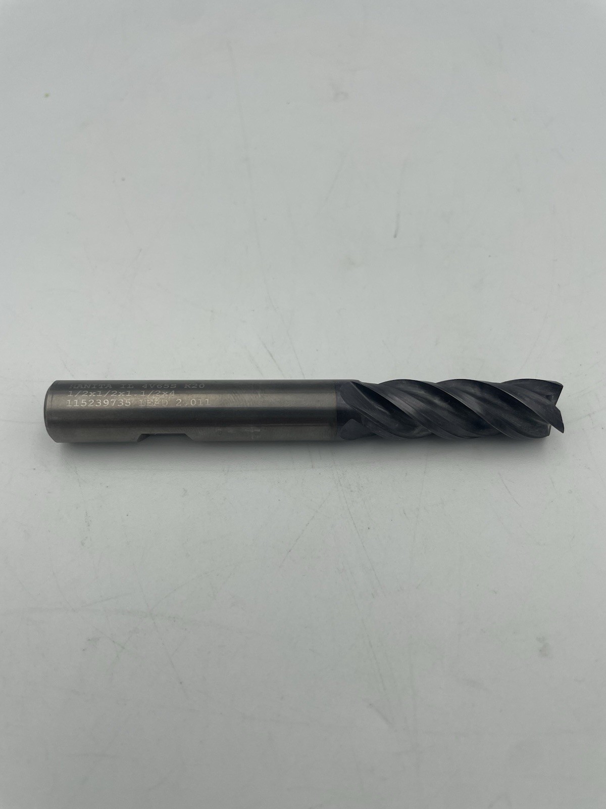 WIDIA Hanita VariMill 4V65 IL 4V65S K20 1/2″ Carbide End Mill 4FL 1.5″ LOC 4″OAL
