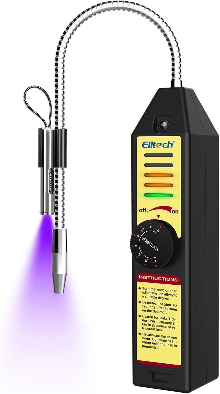 Battery Powered Refrigerant Leak Detector with Visual & Audible Alarms WJL-6000S