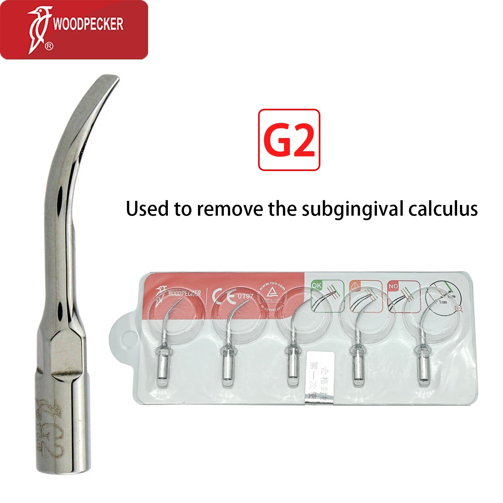 Woodpecker Ultrasonic Piezo Scaler Handpiece HW-5L LED HW-3H Tips for Clinic