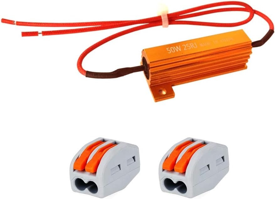 50 Watt 25 Ohm Wirewound Resistor Aluminum Case Chassis Mount 50W 25 Ohm Wire…
