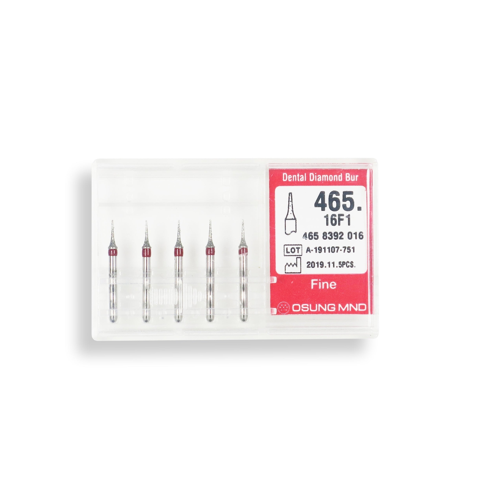Interdental Bur 1.6 mm Dia Fine Grit Diamond Bur 5/Pack [23-465.16F1]