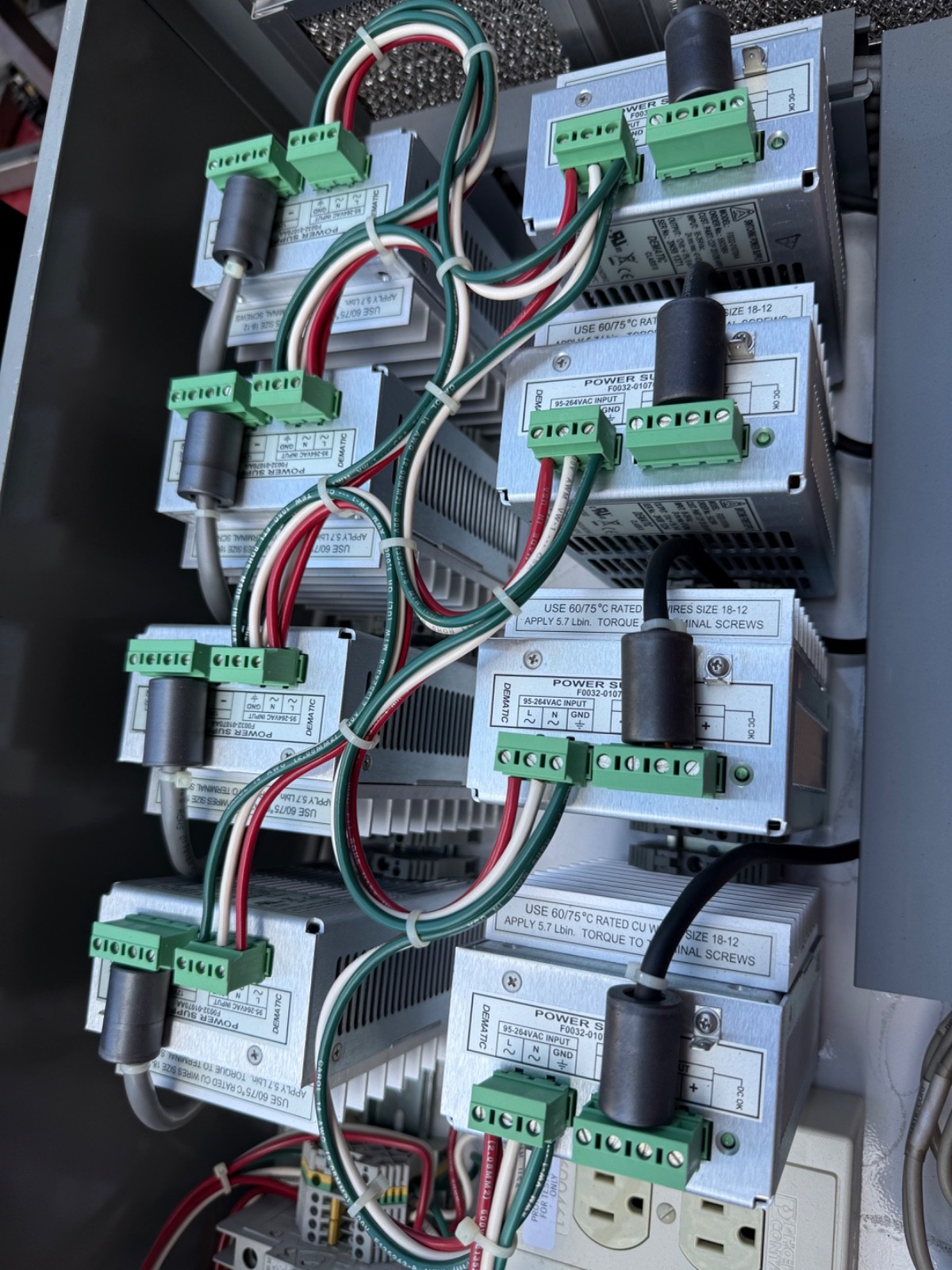 DEMATIC CLASS II SWITCHING POWER SUPPLY F0032-01070AA (Tote 78)