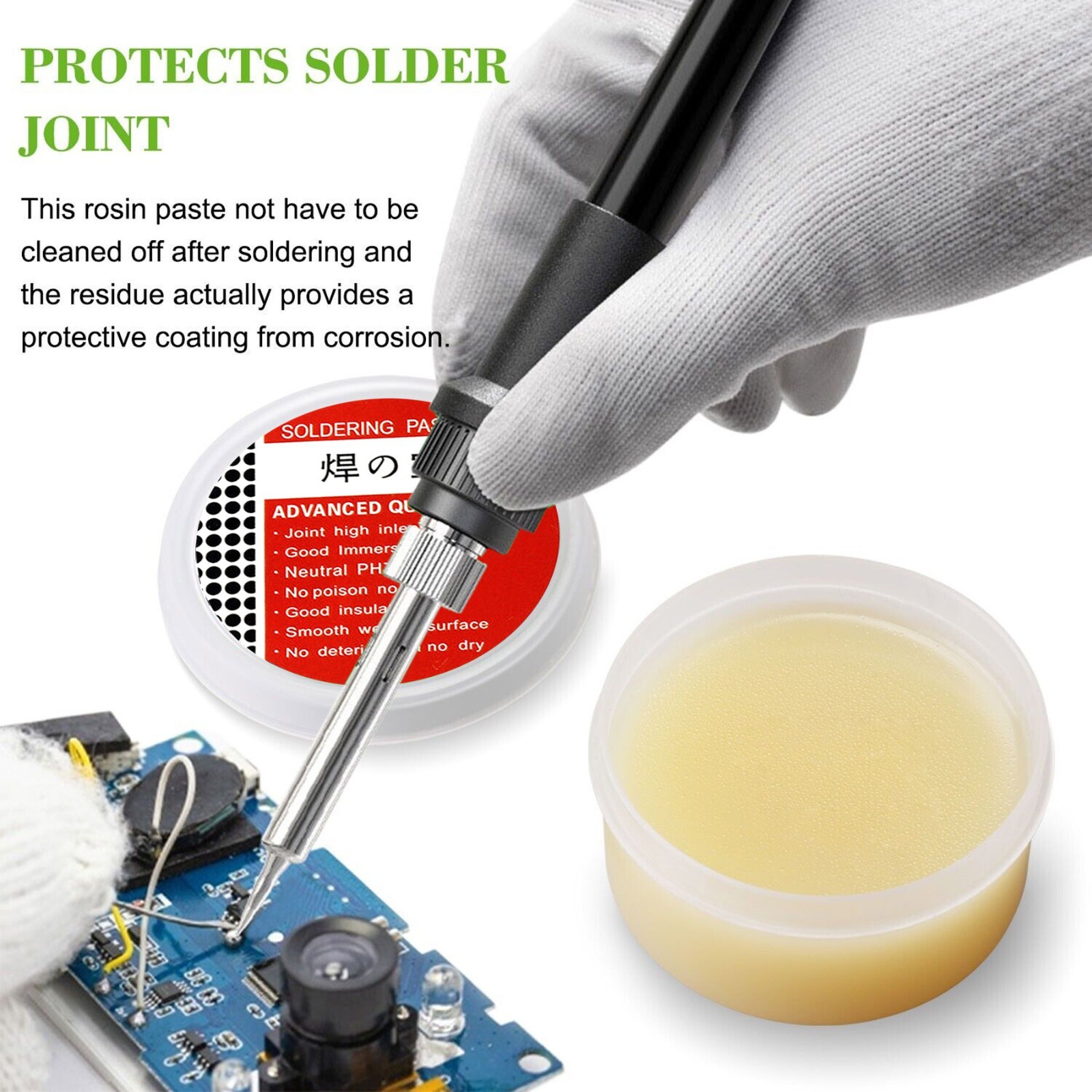 Quality Metal Cased Rosin Soldering Flux Paste Solder Welding Grease100G