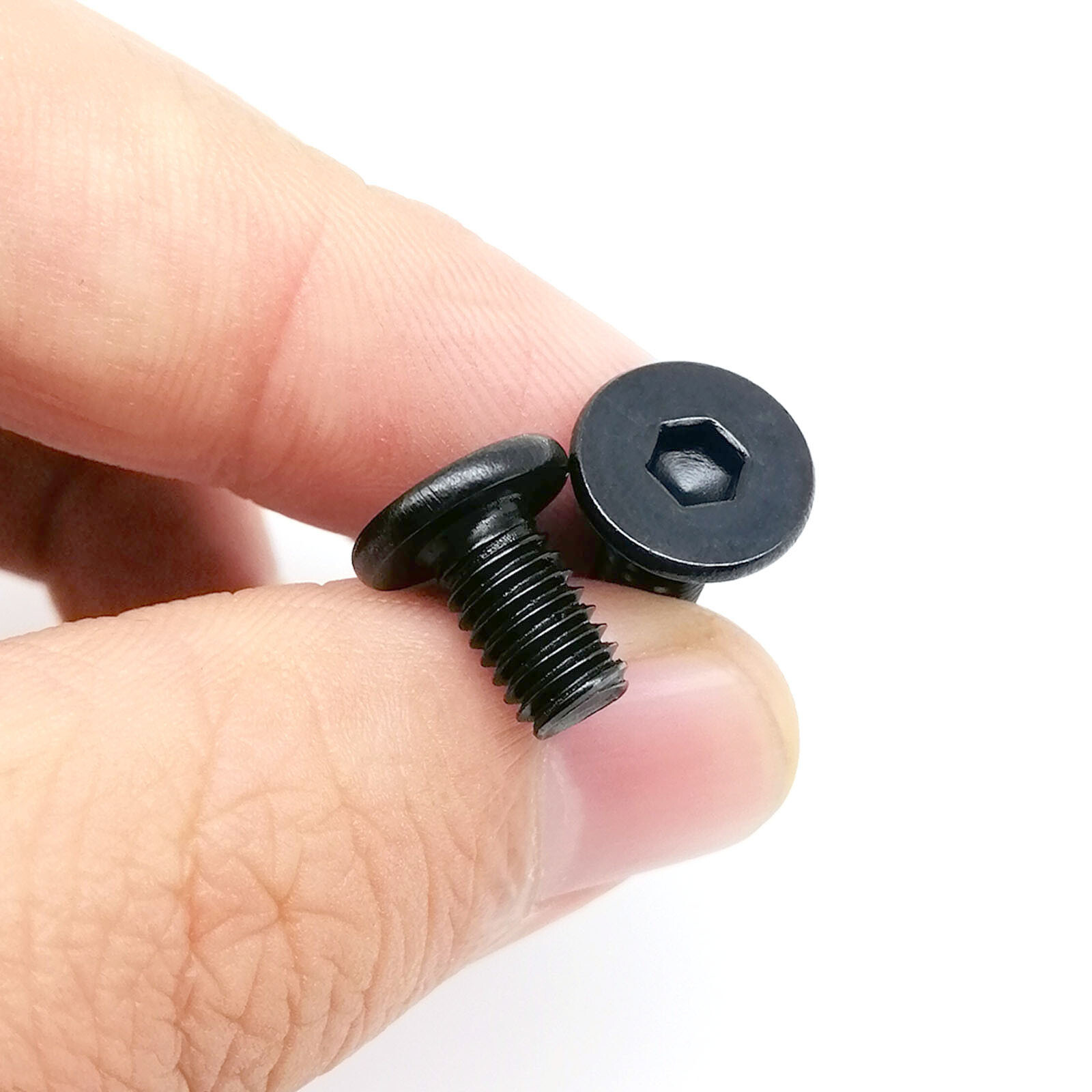 Black Stainless Steel Hexagon Hex Socket Ultra Thin Flat Wafer Head Screw Bolt