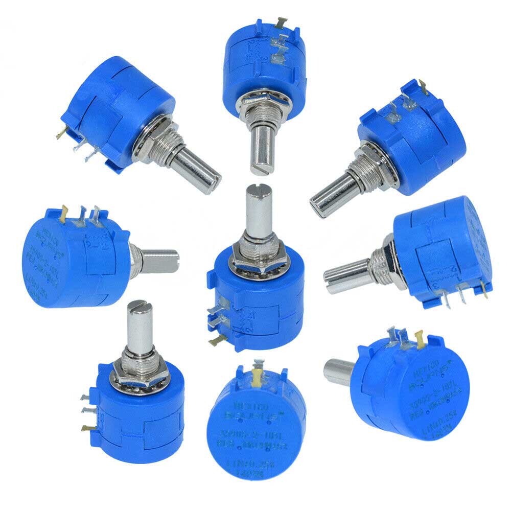 2/4/6X Rotary Wirewound Precision Potentiometer Pot 10-Turn 10-100K 3590S-2-103L