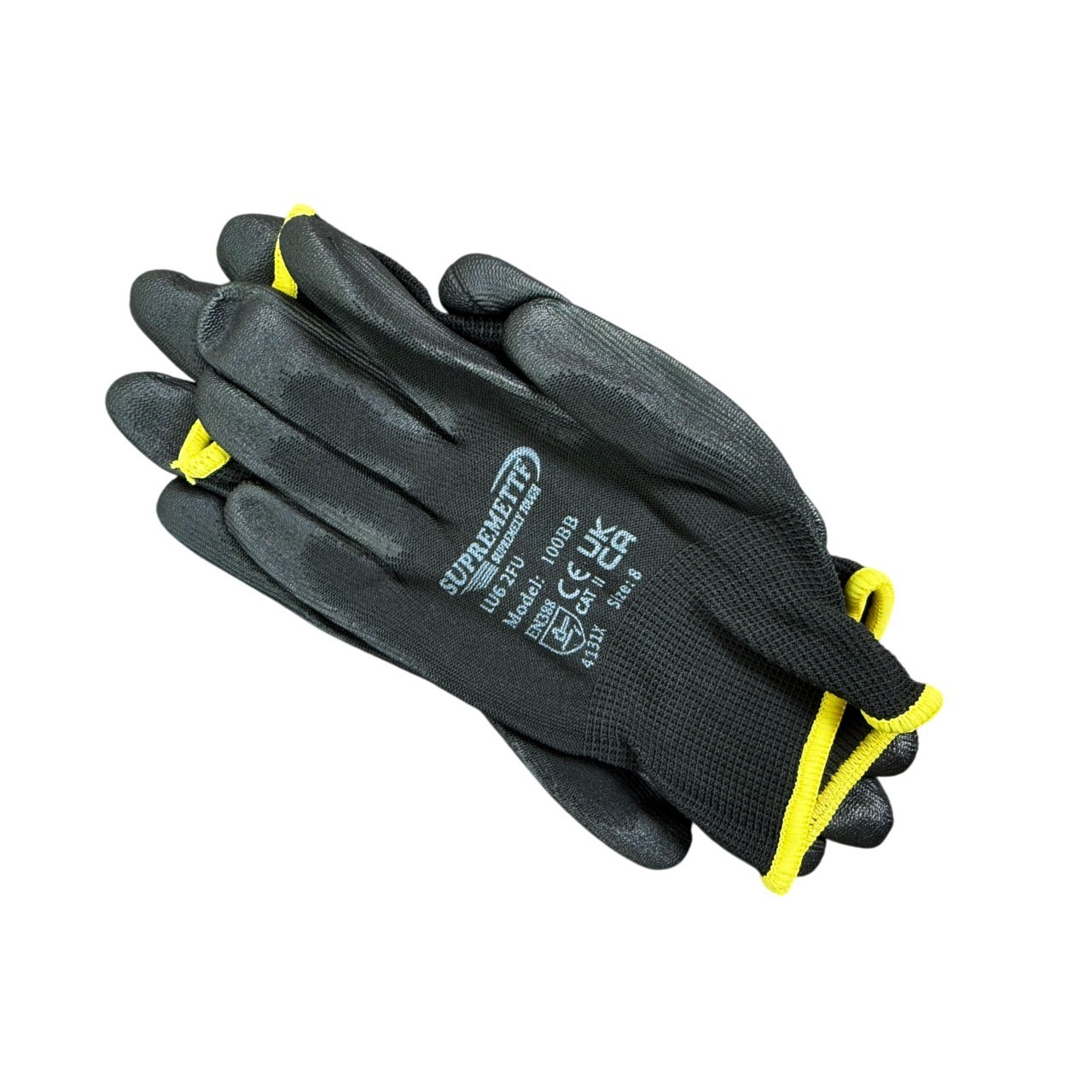12 Pairs PU Coated Safety Work Gloves Glove Garden Grip Mens Builders Gardening
