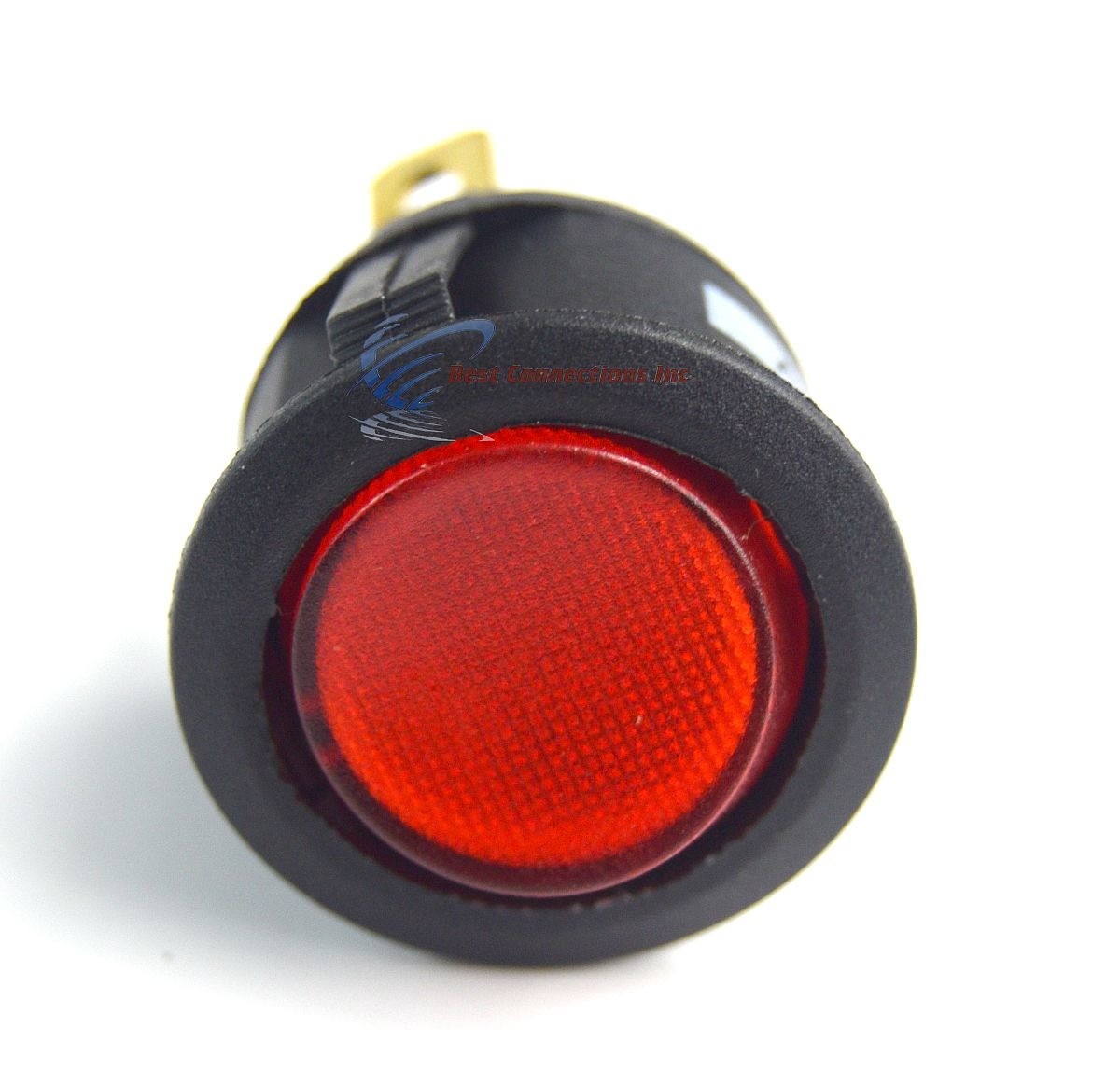 5 PCS 12 Volt Round 3 Prong Red LED Rocker Switch Car SPST Toggle Switch 12V