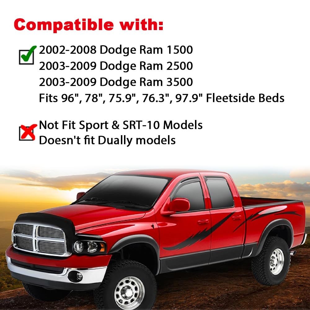Fender Flares for Ram 1500 2002-2008 Ram 2500 3500 2003-2009 55276209AC