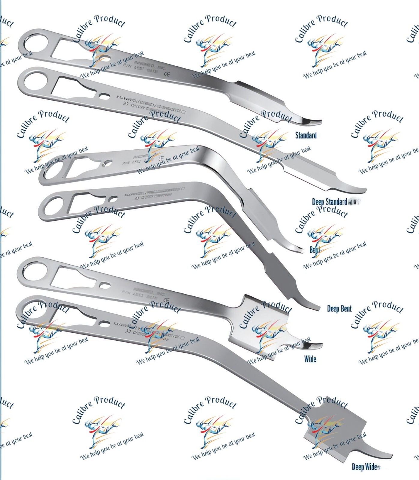 Goytia Stackable Hohmann Retractors Hip Orthopedic Surgical Instruments Set of 6