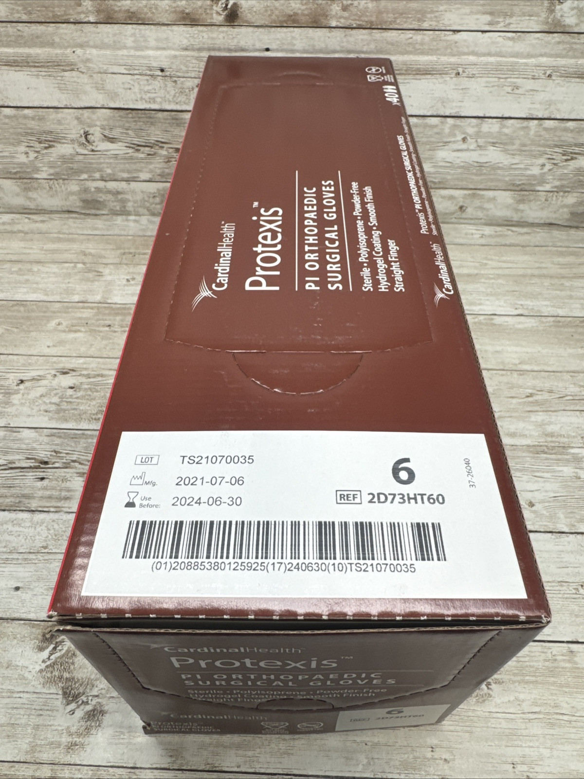 Protexis PI Orthopaedic Surgical Glove Cardinal Health 40 Pair Size 6 *See Date*