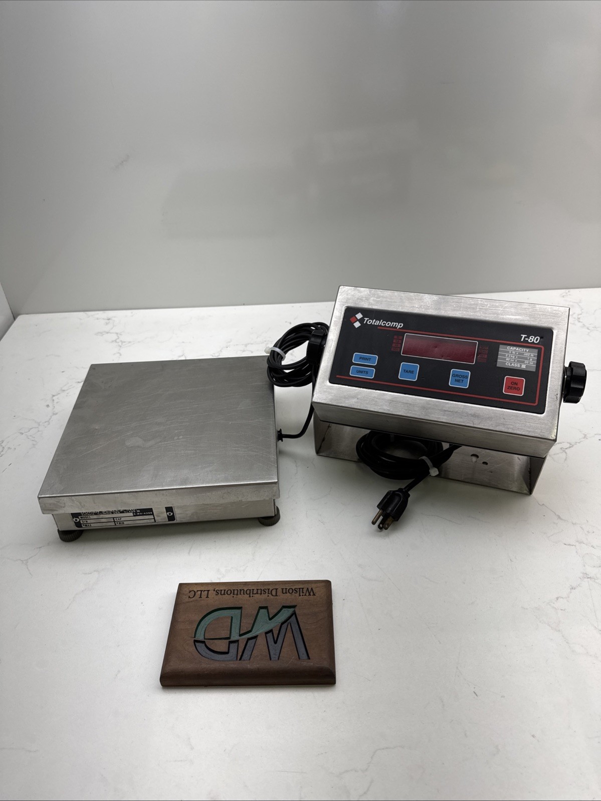 Doran Scales Stainless Steel Digital Scale 7005 P Base Totalcomp T-80 5 Lb