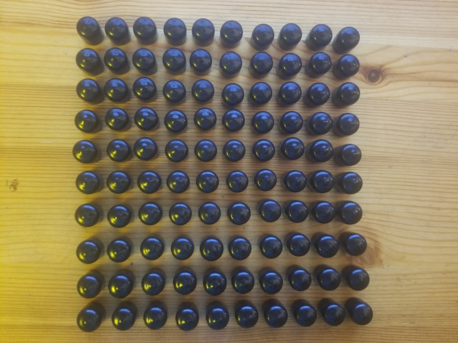 100 pcs Round Flexible Vinyl Rubber End Caps Bolt Nut cover 1/2″ ID 5/8″ OD