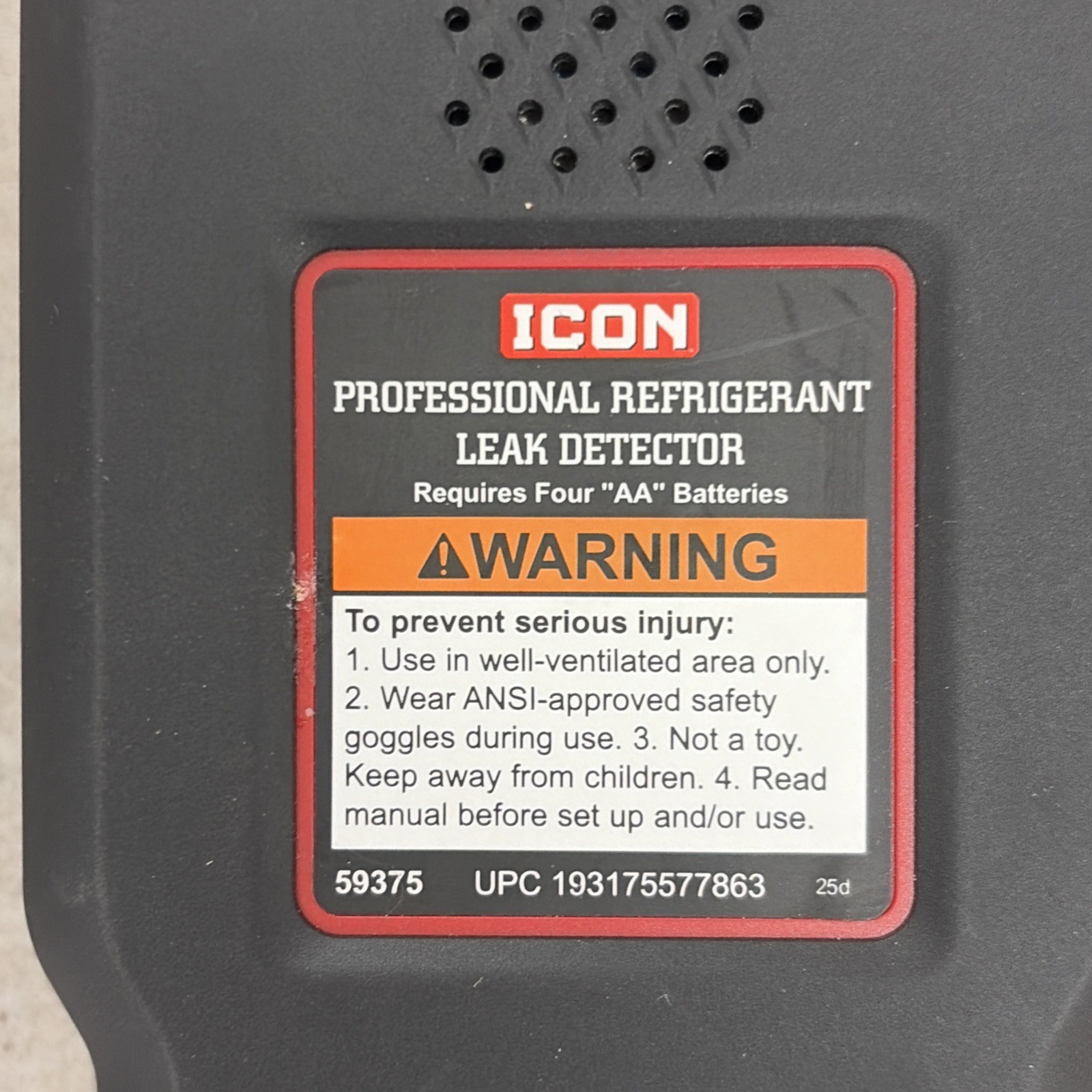 Icon 59375 Professional Refrigerant Leak Detector