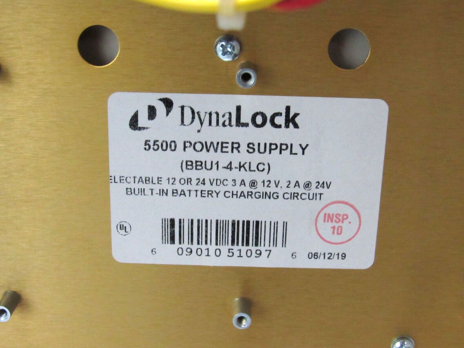 Dynalock BBU1-4-KLC 5500 Power Supply, 12/24 VDC with Battery Charger [CTOKC]