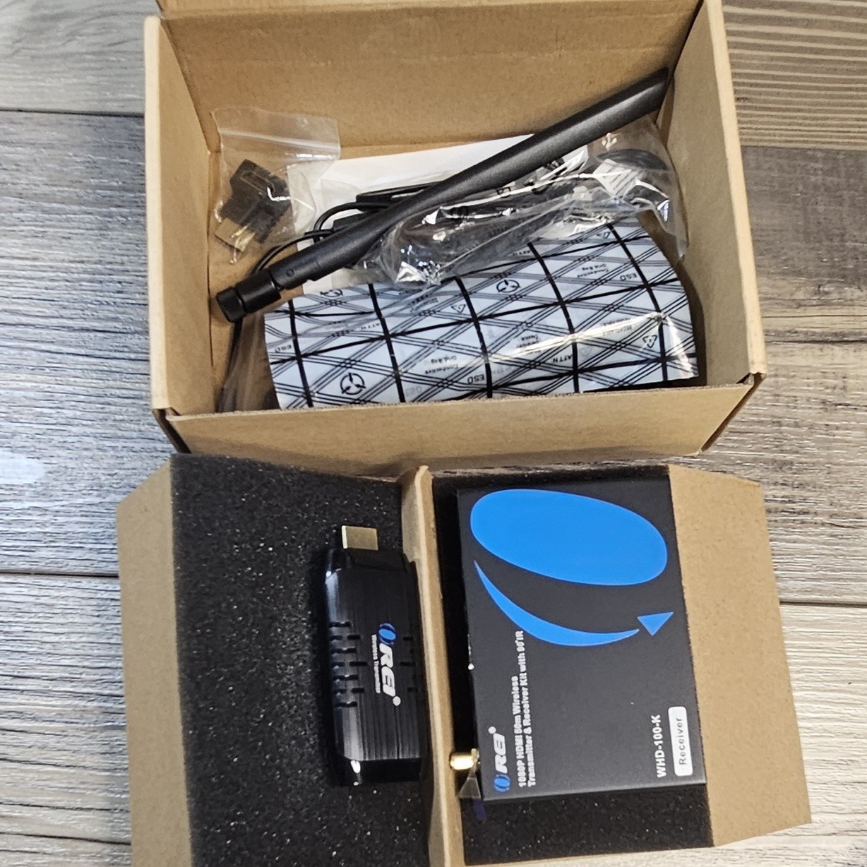 OREI WHD-100-K receiver 1080p hdmi 100ft. wireless transmitter & receiver.