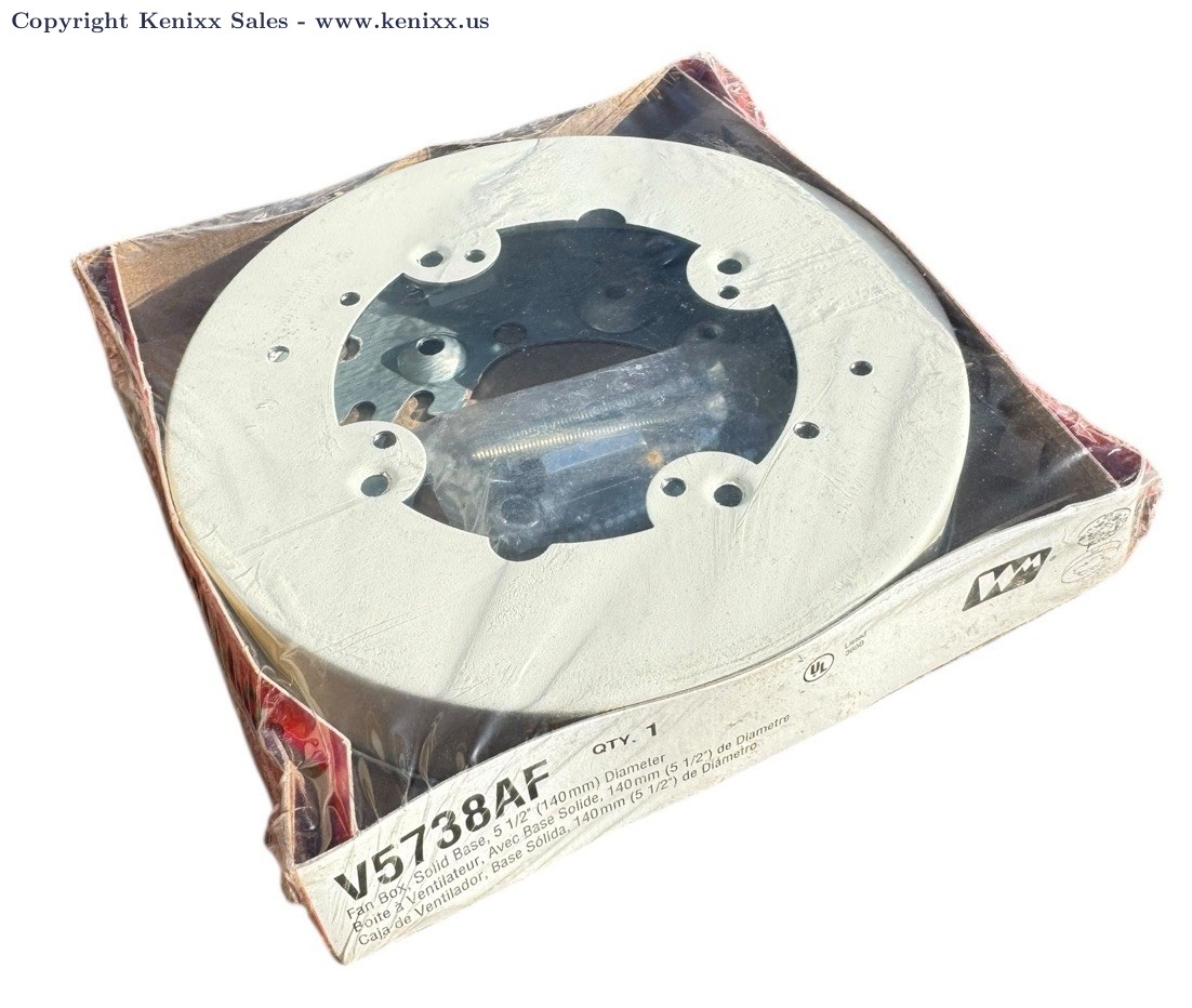 Wiremold V5737A Ivory Round Extension Box, Open Base, 5-1/2″ (140mm) Diameter