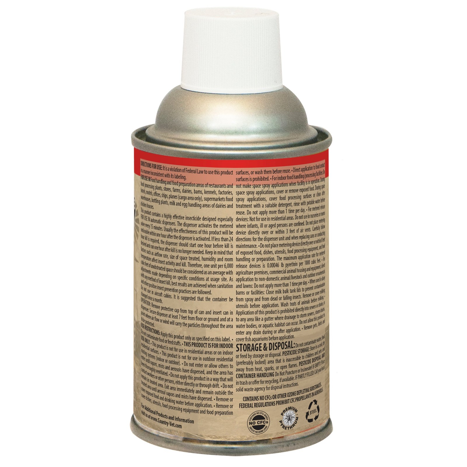Country Vet Metered Insecticide Fly Spray – 6.4 oz (Case of 12) – 342050CVA –