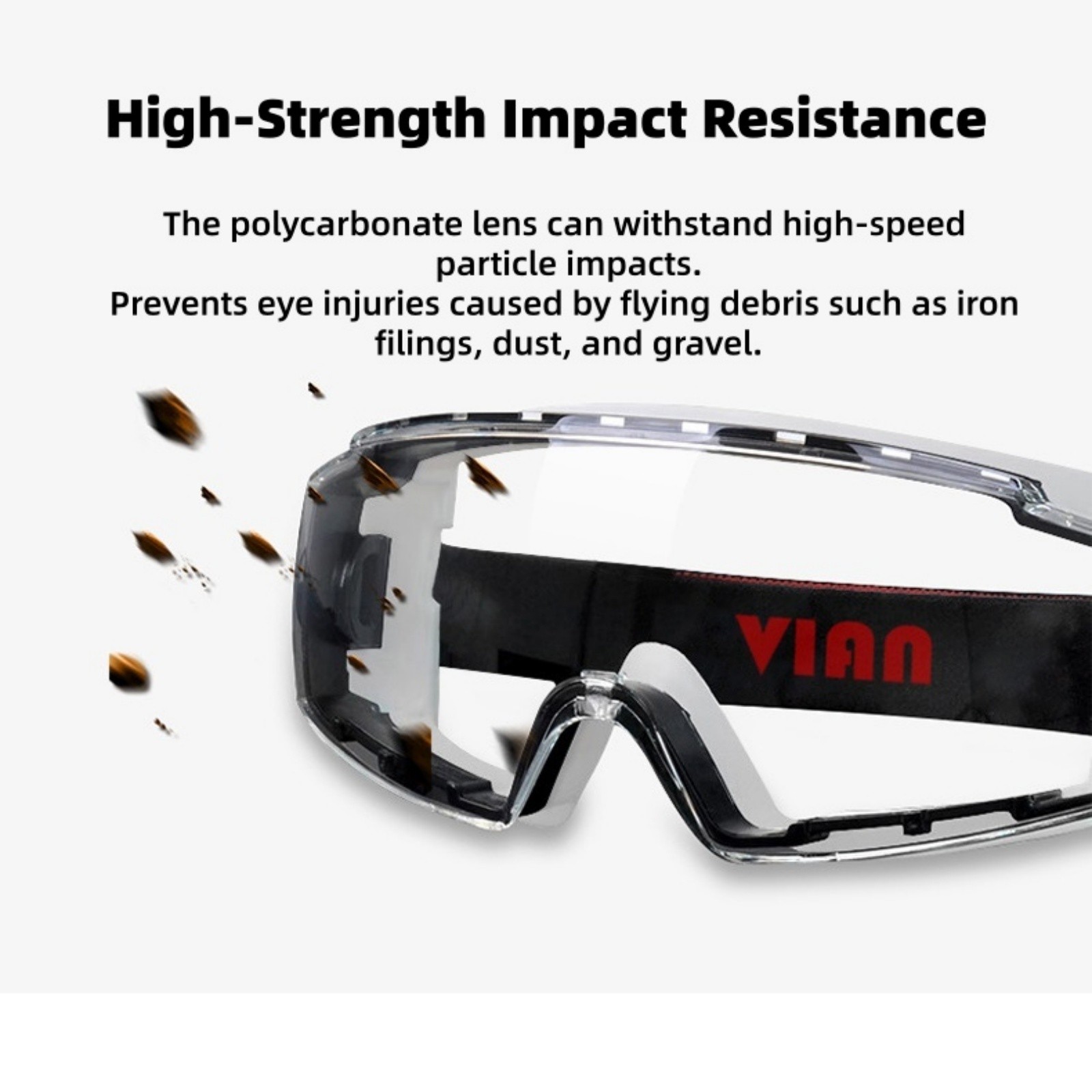 Lab Safety Goggles Anti Fog Impact Resistant Windproof Dust Protective Glasses