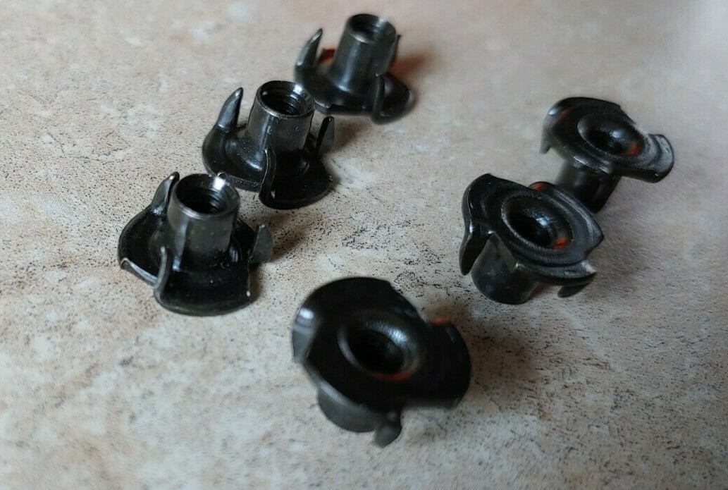 Six Black 3 Prong Nuts – Fits Safariland QLS, MLS, ELS, UFA Holster Accessories