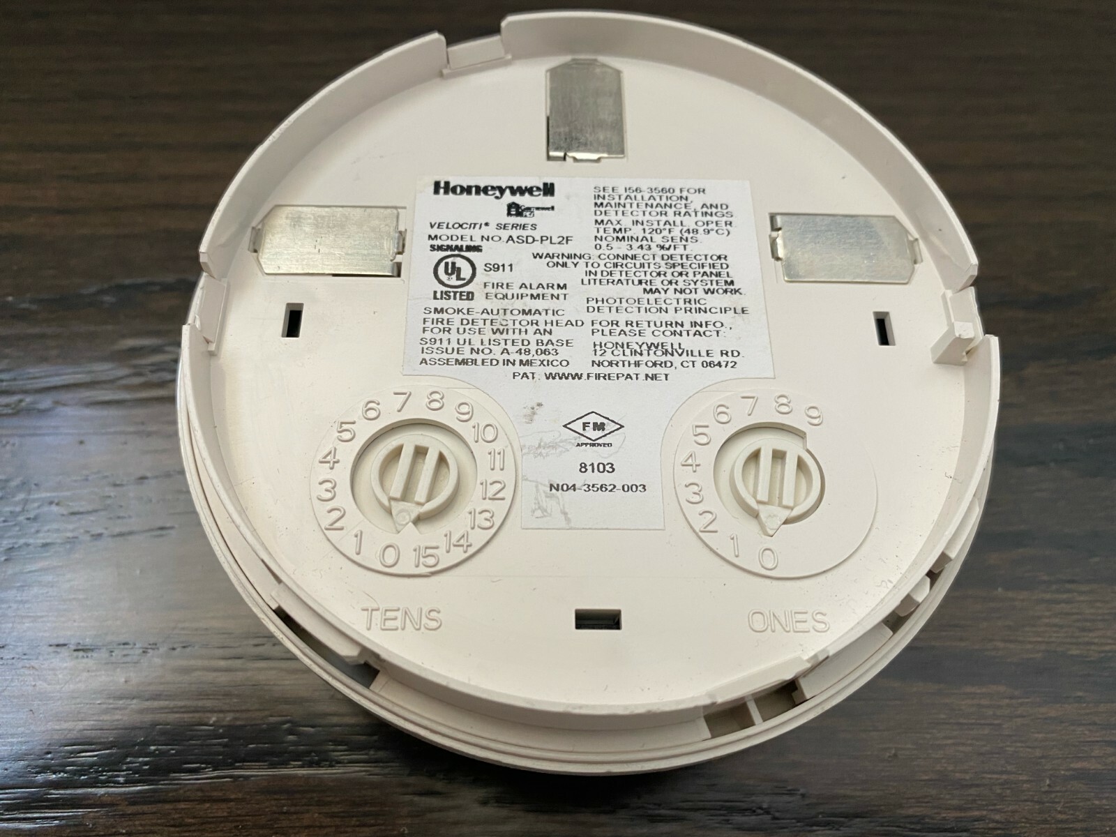 HONEYWELL FCI GAMEWELL ASD-PL2F SMOKE DETECTOR HEAD FREE SHIPPING !!!