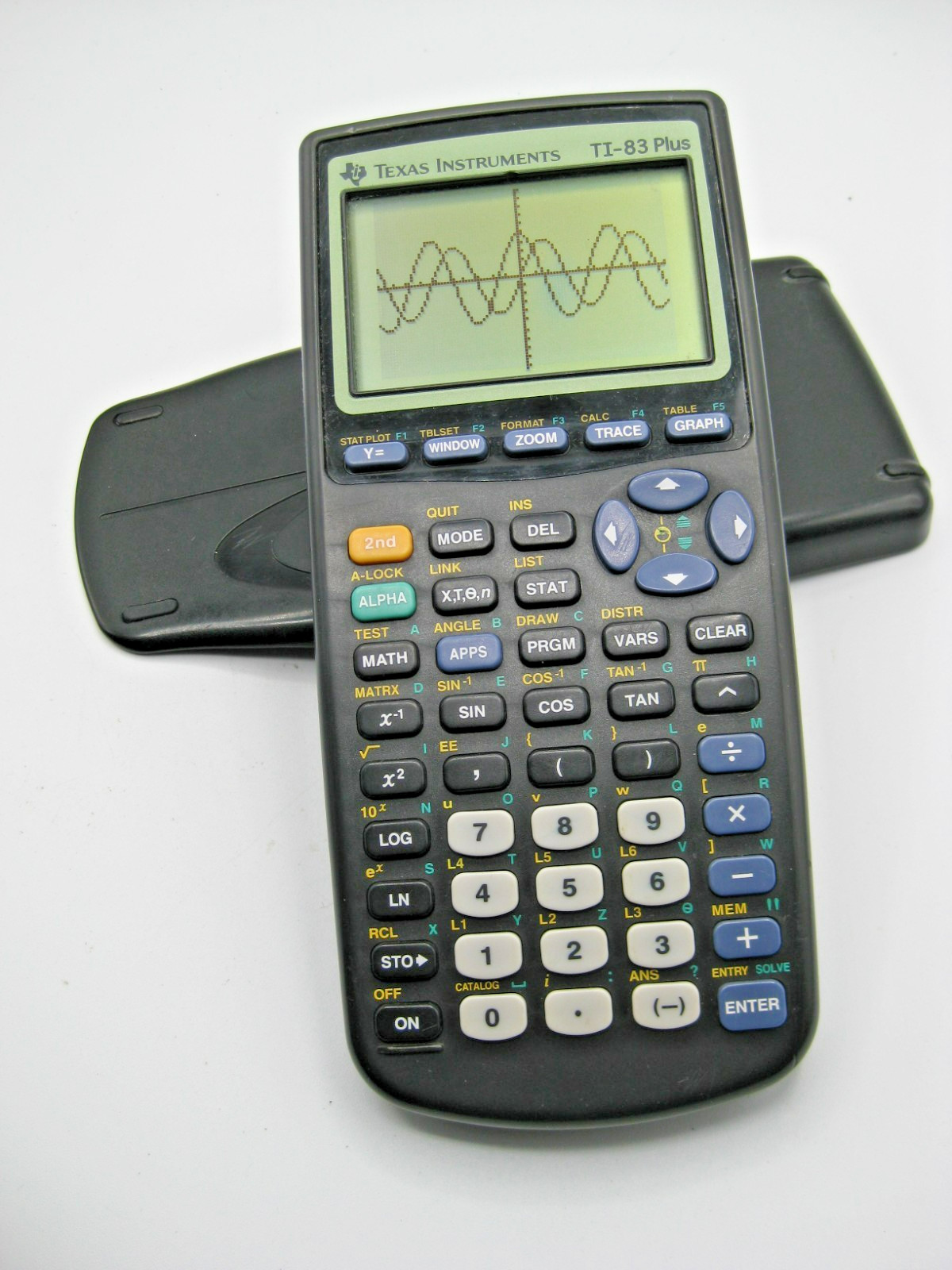 Texas Instruments TI-83 Plus (TI-83+) Graphing Calculator with Cover – See Cond.