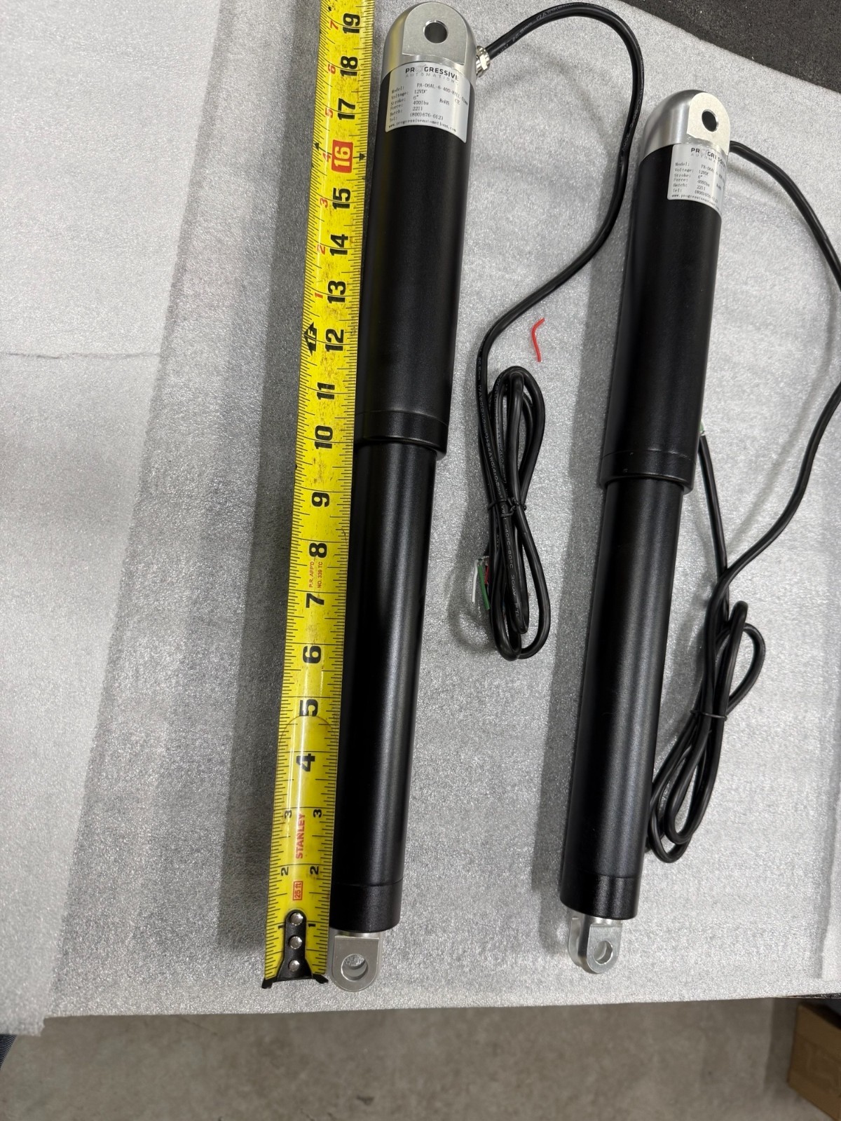 Progressive Automations waterproof linear actuator 400 lb.