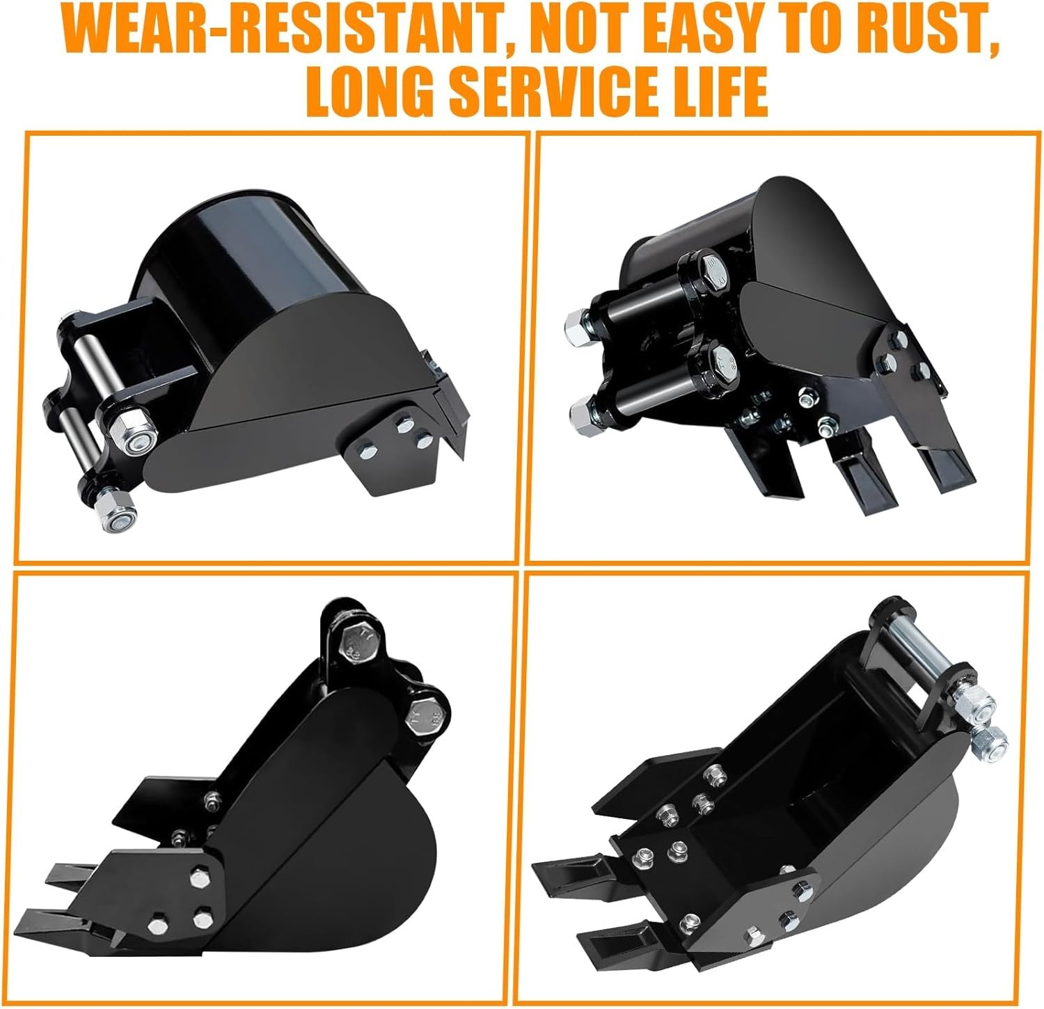 200mm Narrow Bucket Attachment For 1-2 Ton Mini Excavators Digger