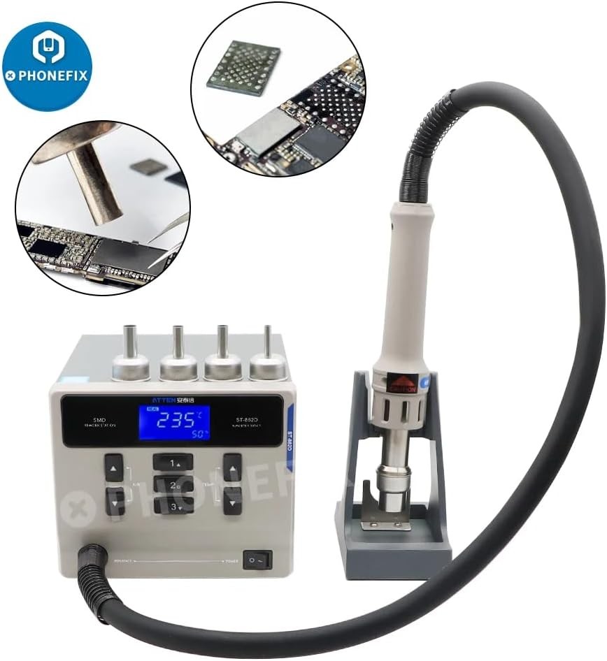 ATTEN ST-862D Hot Air Gun Soldering Station Digital Display 1000W Rework Station
